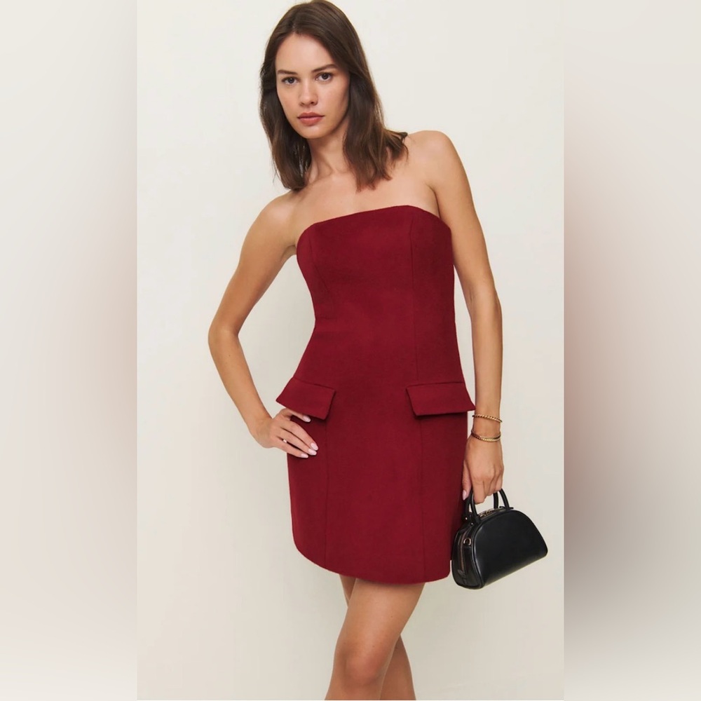 Reformation Emani Dress Red - Size 12